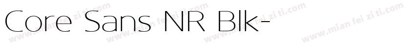 Core Sans NR Blk字体转换